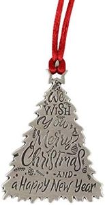 Topadorn Pewter Christmas Decoration - Solid Pewter Hanging Ornaments for Christmas Tree