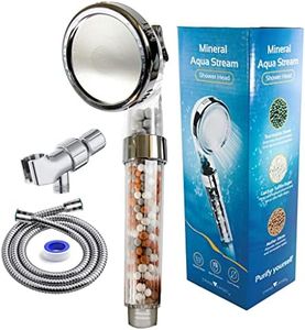 Trineverse | Mineral Aqua Stream - Filter Shower Head - Mineral Shower Head - Ionic Shower Head - Shower Head Purifier for Kids, Pets and Adults - Take Care of your Skin - Purify yourself!…