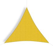 Coolaroo 434496 Party Shade Sail, 9'10" Triangle, Yellow