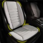 kingphenix Car Seat Cushion with Back Support Pillow: Enhanced Comfort Memory Foam Design for Pain Relief, Ideal for Drivers and Office Use - Ergonomic Lumbar Comfort for Long Sitting - Gray