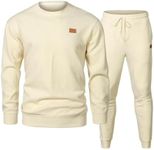 Cocila Todays Offers Special Deals Mens 2 Piece Tracksuit Outfits Long Sleeved Knit Pullover Sweatshirt Tracksuit & Joggers Sweatpants Casual Sweatsuit Sets with Pockets Suit Clothe Black of Friday