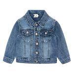 SLODEN Toddlers Denim Jacket Baby Girls Boys Jeans Jacket Kids Coat (Blue, 9M)