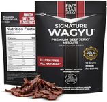 Five Star Signature Wagyu Mesquite Beef Jerky, Soft & Mouth Melting Tender Jerky, Award-Winning Gourmet Premium, No Artificial Ingredients, Nitrate/Nitrite-Free, Gluten-Free (4 Pack of 2oz-Total 8oz)