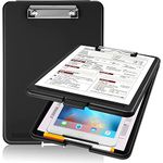 oddpod™ Praise A4 Clip Pad/Clipboard with Storage Case for Paper and Document Storage 83002 (Black)