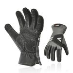 Vgo... 1-Pair Work Gloves for Men, Cow Leather Safety Work Gloves, Puncture-proof, Thornproof, Touchscreen (L,Gray,CA7780)