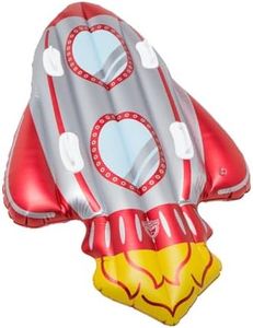 BigMouth Inc Large 2 Person Inflatable Snow Tube for Kids and Adults, Durable Winter Toy for Tubing & Sledding - Rocket