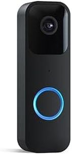 Blink Video Doorbell | Two-way audio, HD video, long-lasting battery life, motion detection, chime app alerts, Works with Alexa (Black)