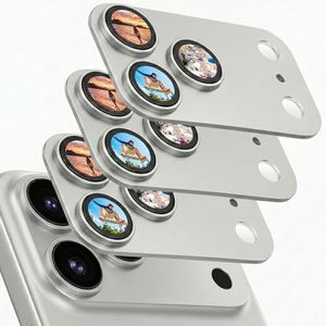 Bouvardia for iPhone 18 Pro Max Camera Lens Protector (Silver, 3-Pack)