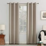 Sun Zero Home Beige Blackout Curtains