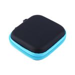 Lazmin Headphones Travel Organizer Case, Mini Storage Box for Earphone USB Cable Charger,Earbuds Carrying Pouch