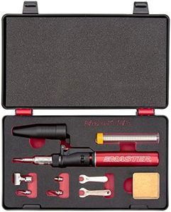 Master Appliance PI-40SiK Professional Soldering Iron Kit, Butane Soldering Iron, Cordless and Portable with Adjustable Soldering Temperature, Self-Igniting, Butane-Powered, Professional 7-Piece Kit