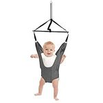 COSTWAY Baby Door Jumper Bouncer, Infants Doorway Jumping Exerciser Set with Adjustable Strap, Door Clamp, Toddler Hanging Swing Seat for Playing Activity Training (Grey)