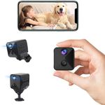 javiscam Spy Camera Hidden Camera,High Video Quality WiFi Wireless Mini Camera,Indoor Camera For Home Security, Small Nanny Cam Night Vision Motion Activated Alerts Secret Surveillance,Baby,Pets