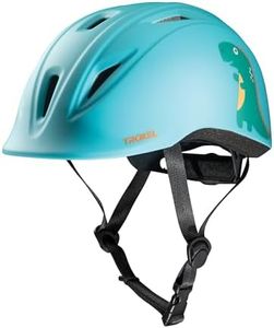 Troxel Youngster Vibrant Horse Riding Helmet, Light, Adjustable Design, Safety Fun Horseback Riding Gear, Small (6-1/2-7), Blue Dino