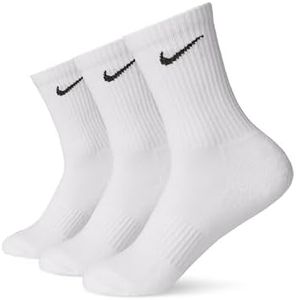 Nike Herren Unisex U Nk Everyday Ltwt 3pr Crew trainingssocken 3 Paar , Weiß (white/Black), L EU