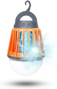 BroElec Camping Lantern, LED Camping Light Mosquito Killer Lamp 2-in-1, 20 Hrs Battery Life USB Rechargeable IPX6 Waterproof Lightweight Portable for Camping Outdoor Garden Tents Emergency