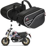 KEMIMOTO Motorcycle Saddlebags Waterproof 30L (15L*2) Compatible with Grom 2025 2024 2023 2022 Navi Z125 Motorcycle Side Bags Extendable Pannier Bag for Dirt Bike Dual Sport Motorcross Motorbike