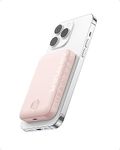 Anker for Magsafe Powerbank, 321 MagGo Battery (PowerCore Magnetic), 5,000mAh Magnetic Wireless Portable Charger, Compatible with iPhone 16/16 Plus/16 Pro/16 Pro Max, iPhone 15/14/13/12 Series(Pink)