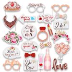 Party Propz Bride to Be Decoration Set Combo- 23 Pcs Bride to Be Props for Bachelorette Party Decorations | Bachelorette Party Props | Engagement Props | Mehendi Props | Wedding Props (Cardstocks)