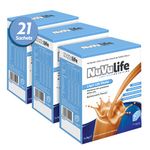 NuVu Life, Liquid-Life Shake. High Calorie, High Protein, Nutrient Rich Powdered Drink Mix for Weight Gain or Meal Replacement (Butterscotch, 21 Sachets)