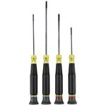 Klein Tools 85615 Mini Precision Screwdriver Set, 4-Piece Phillips and Flat Head Set Ideal for Electronics and Small Home Appliances