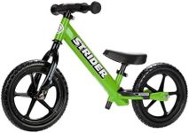 Strider 12” Sport Bike, Green - No Pedal Balance Bicycle for Kids 18 Months to 5 Years - Includes Safety Pad, Padded Seat, Mini Grips & Flat-Free Tires - Tool-Free Assembly & Adjustments