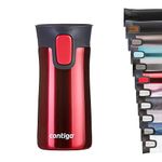 Contigo Pinnacle Autoseal Travel Mug, Stainless Steel Thermal Mug, Vacuum Flask, Leakproof Tumbler, Coffee Mug with BPA Free Easy-Clean Lid, 300 ml, Watermelon