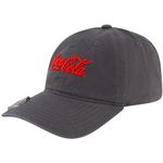 Coca Cola Dad Hat, Logo Cotton Adjustable Baseball Cap with Curved Brim and Bottle Opener, Grey, One Size, Grey, One Size