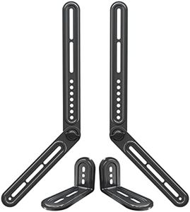Mounting Dream Soundbar Bracket Sound Bar TV Mount for Mounting Above or Under TV with Detachable Extension Plates, Fit Most Sound bar Mounting Holes at The Rear, up to 10 KG, MD5420-03