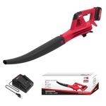 iBELL LB20-28 Cordless Leaf Blower | Heavy-Duty |20V One Power Series, 280W Motor, 2.0Ah Li-ion Battery & Charger, 88 m/s Air Speed, 2.8 m³/min Air Volume-6 Months warranty