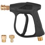 High Pressure Power Washer Gun Kit Pressure Washer Spray Gun M22-14mm/15mm Fitting and 3/8" Quick Connector with 1/4" Quick Connector for Car Pressure Power Washer