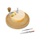 Cheese Curler Amigo Stainless Steel cheese shaver for tete de moine cheese wheel and Chocolate, Rust-Proof Multifunctional Cheese Curls and Chocolate Shavings Cheese Shredder, 10-Year Warranty