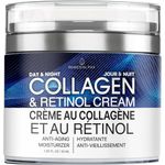 Collagen Cream for Face with Retinol and Hyaluronic Acid, Day Night Anti Aging Skincare Facial Moisturizer, Hydrating Lotion, Moisturizing to Reduce Wrinkles Women Men