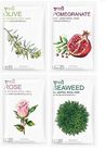 real nature korean based face sheet mask pack of 4