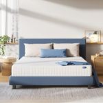 Avenco 4FT 6 Double Mattress, 9.8 Inch 3 Zone Pocket Sprung Mattress Double Medium Firm Mattress with Breathable CertiPUR-US Foam, Skin-friendly OEKO-TEX Fabric 135x190x25cm