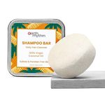 Earth Rhythm Coconut Shampoo Bar| Restores Shine, Deeply Nourishes Hair, Stimulates Hair Growth | Sulphate & Paraben Free, Plastic Free 80 gm (Tin Packaging)