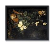 Poster Master Vintage Forest Floor Poster - Retro Still Life with Butterflies Lizards and Snakes Painting Print - Dark Floral Art - Gift for Her, Him - Decor for Home, Office - 8x10 UNFRAMED Wall Art