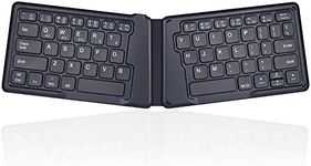 Perixx PERIBOARD-805 Ergo, Wireless Foldable Ergonomic Bluetooth Keyboard - Ultra-Thin X Type Keys - Compatible with iOS, Android, or Windows Smartphone, Tablet, or Laptops - US English