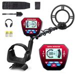 Belmeri Metal Detector for Adults Professional with LCD Display, Waterproof Gold and Silver Pinpoint Metal Detector, Advanced DSP Chip with 5 Models, 10” Detection Depth, IP68 Waterproof Coil