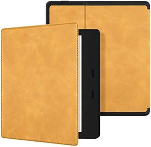 Ayotu Skin Touch Feeling Case for 7" All-New Kindle Oasis (10th Gen, 2019 Release & 9th Gen, 2017 Release), Waterproof Compact Soft Cover with Auto Wake/Sleep, Maple Yellow