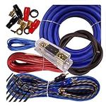 Complete 3500W Gravity 4 Gauge Amplifier Installation Wiring Kit Amp Pk2 4 Ga Blue - for Installer and DIY Hobbyist - Perfect for Car/Truck/Motorcycle/Rv/ATV BGR-KIT4-B-PK2-3500W