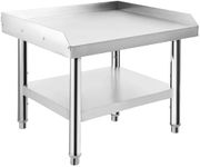 GAOMON Stainless Steel Equipment Grill Stand, 24 x 28 x 24 inch Grill Stand Table with Adjustable Storage Undershelf, Equipment Stand Grill Table, for Hotel, Home, Commercial Restaurant Kitchen