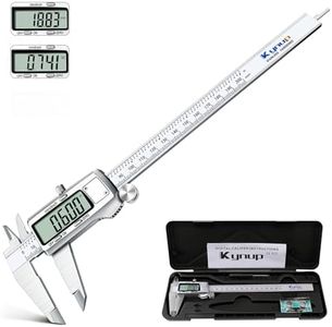 Kynup Digital Calipers, 200mm/8 Inch Electronic Calipers Measuring Tool with Stainless Steel, Precision Digital Tool Vernier Micrometer Measuring Tools with Mm/Inch Conversion