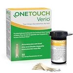 OneTouch Verio Test Strips I 50 Tests I for Blood Glucose Monitoring with Diabetes I 1 Pack I 50 Test Strips Included