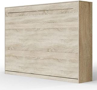 SMARTBett Standard 140x200cm Horizontal Chene Sonoma | Lit Escamotable, Lit Mural, Lit Rabattable, Lit Pliant, Lit Armoire, Lit Pliable