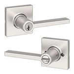 Kwikset 94050-661 Casey Entry Lever, Satin Nickel