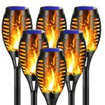 ZEYXINH Solar Lights Outdoor Garden, 6 Pack Solar Flickering Dancing Flame Lights, IP65 Waterproof Solar Torch Lights for Garden Decoration, Patio, Pathways, Lawn, Yard…