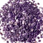 XIANNVXI Amethyst Crystal Chips Amethyst Crystal Stone Healing Crushed Stones Tumbled Crystal Bulk Gemstones Reiki Irregular Crushed Crystals 250g 0.55lbs