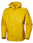 Helly-Hansen mens Moss Hooded Waterproof Windproof Raincoat Jacket, 344 Essential Yellow, Large