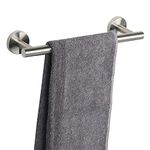 TocTen Bath Towel Bar - Thicken SUS304 Stainless Steel Bathroom Towel Holder, Towel Rod for Bathroom Heavy Duty Wall Mounted Towel Rack Hanger (12IN, Brushed Nickel)